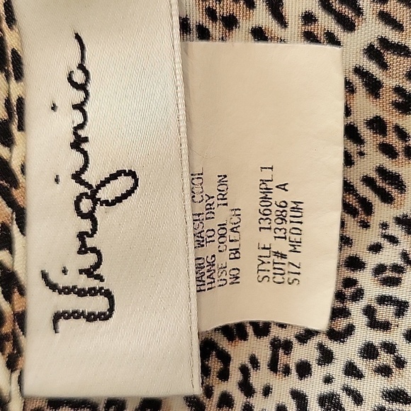 VINTAGE Virginia medium shell top cheetah leopard print - Picture 3 of 4